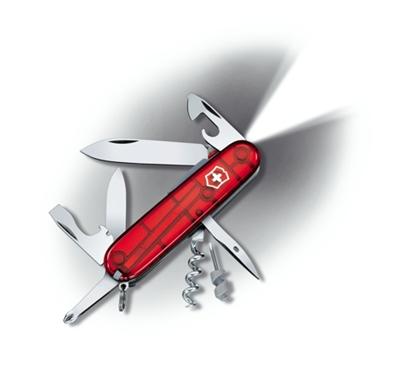 Couteau Suisse de Poche - 14 Pieces - Victorinox Spartan Lite - 1.7804.T - Rouge Translucide
