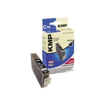 KMP C15 - zwart - inktcartridge (alternative for: Canon BCI-6Bk)