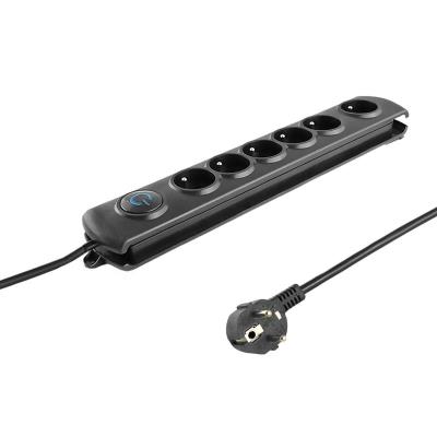 Parasurtenseur qoltec 6 prise de courant 1.8m 50111