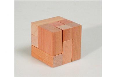 Puzzle Casse-tête en bois Le Cube 6 pièces, Jeu en bois Goki