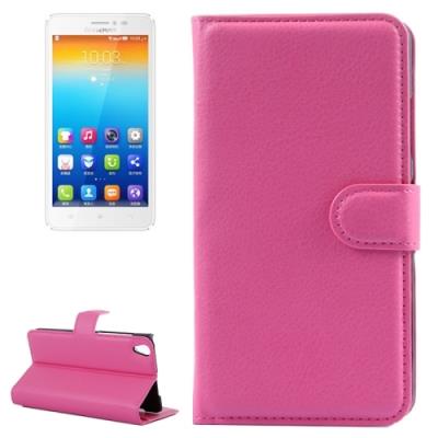 Lenovo S850 Coque Housse Cuir PU Magenta