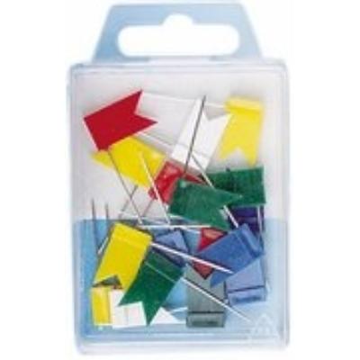 Wedo punaises drapeaux, couleurs assorties, contenu: 20 pcs 56299
