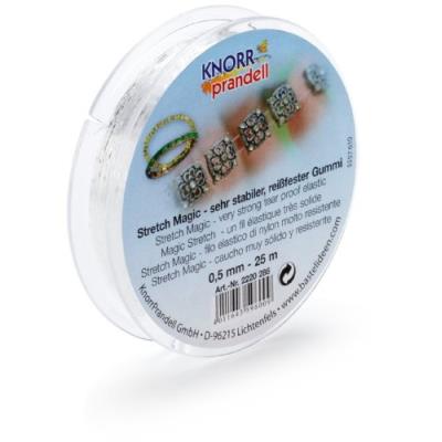 Gã?termann knorrprandell stretch magic 2220286 elastic band 0.5 mm 25 m roll toycentre