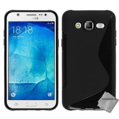 Housse etui coque pochette silicone gel fine pour Samsung Galaxy J3 (2016) - NOIR