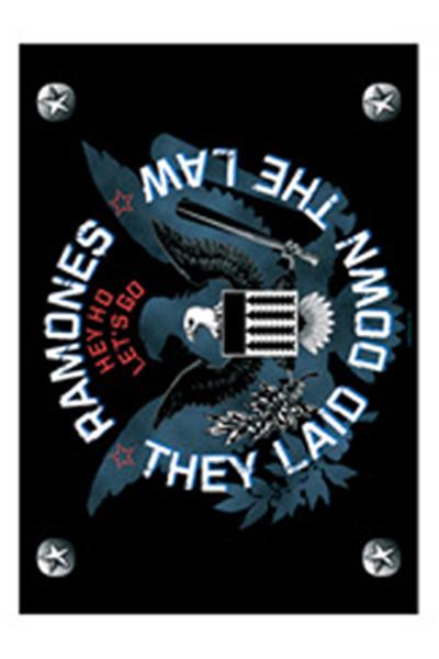 Ramones poster tissu They Laid Down The Law 75 x 110 cm