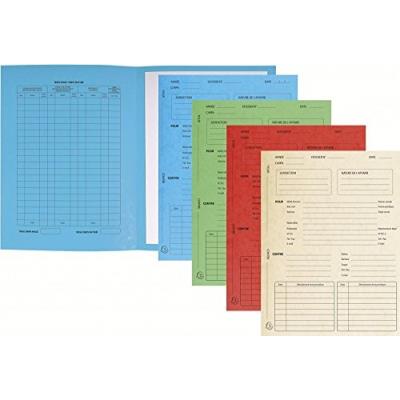 Exacompta 445118e pack de 25 chemise artonnée sans rabat sans rabat pour avocats 25 x 32 cm couleurs assorties