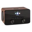 auna Connect 100 Radio internet Lecteur réseau Bluetooth WiFi USB MP3 AUX marron