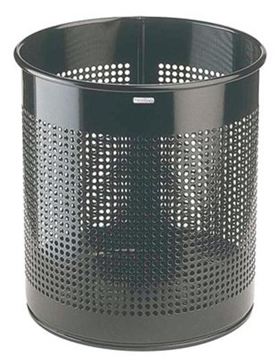 Rossignol - Corbeille A Papier Metal 15l Noir