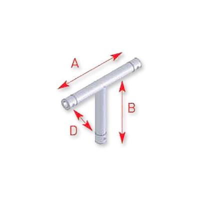 ASD 57AEX5034 / Angle 3 départs vertical 90Â° - longueur 0,45 x 0,25 m