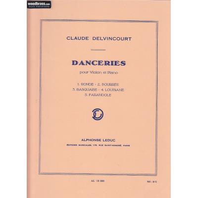Partitions classique LEDUC DELVINCOURT CLAUDE - DANCERIES - VIOLON ET PIANO Violon