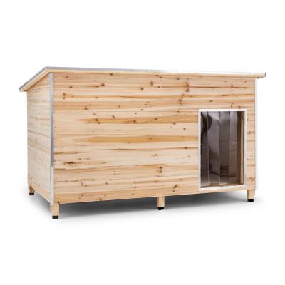 oneConcept Niche en bois taille L 90x120x90cm isolation coupe-vent
