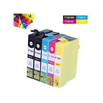 Lot De 5 Cartouches D'encre Noires Compatibles SJIC33P - Pour Imprimantes EPS TM-J7700/TM-J7200, Jusqu'à 8000 Pages