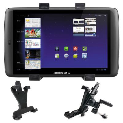 Support voiture 360° pour Archos 101 G9, 101 Internet Tablet, 70 Internet Tablet