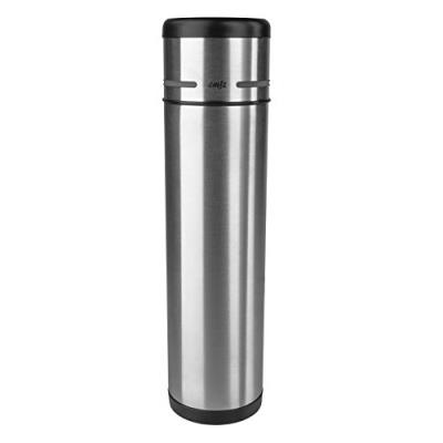 Emsa 509239 mobility- bouteille isotherme avec gobelet fermeture safe loc 1 l acier inoxydable/anthracite noir