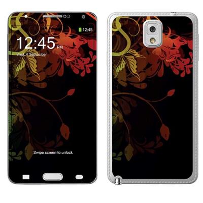SKIN STICKERS POUR SAMSUNG NOTE 3 (STICKER : COLORFUL FLOWERS)