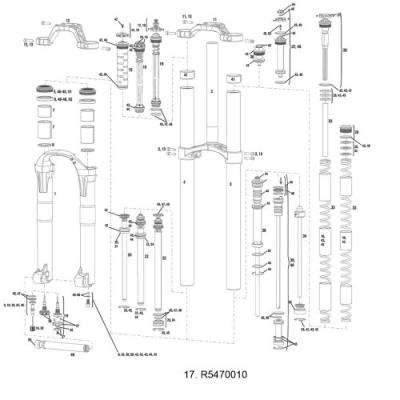 Rockshox amortisseur de compression bouton de réglage boxxer r2c2 de wc 11-14 2010 (non mico dh)