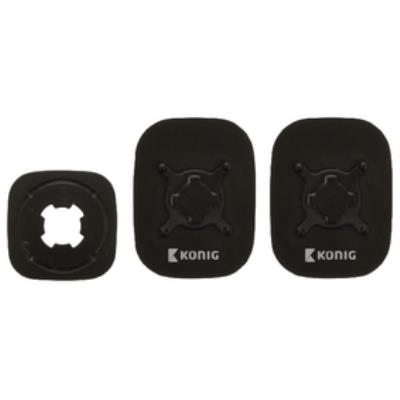 Autocollant pour fixation de smartphone en voiture et autocollant de rotation 360°, noir könig