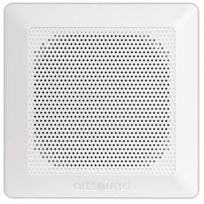 Paire d'enceintes encastrables carrées 100 watts blanches Artsound DC84