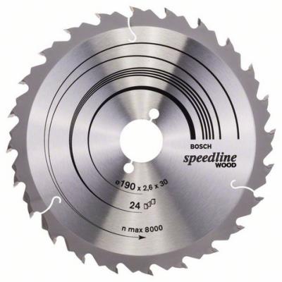Lame De Scie Circulaire 190X30, 24 Dents Bosch