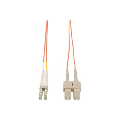 Tripp Lite 1M Duplex Multimode 50/125 Fiber Optic Patch Cable LC/SC 3' 3ft 1 Meter - verbindingskabel - 1 m - oranje