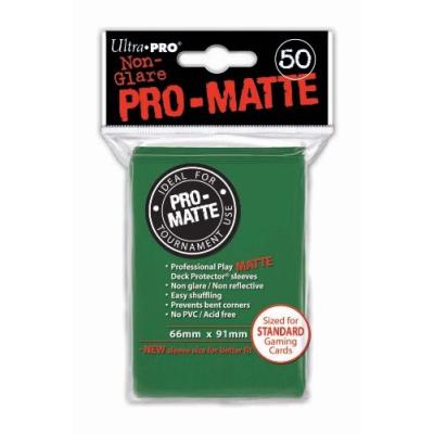 Ultra pro - ultra pro 50 pochettes deck protectors pro-matte vert