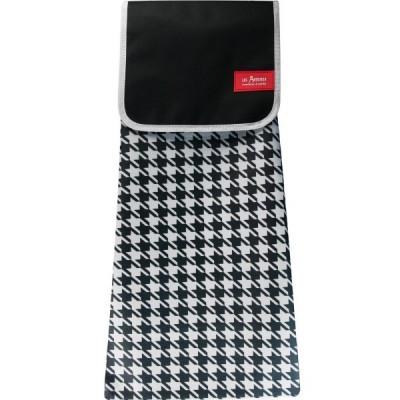 Les Artistes Paris Sac chariot croché noir et blanc