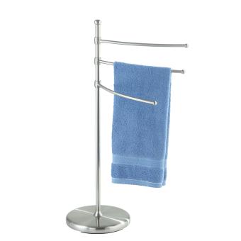 Porte-serviettes et porte-vêtements adiamo, 3 bras - brossé - 1