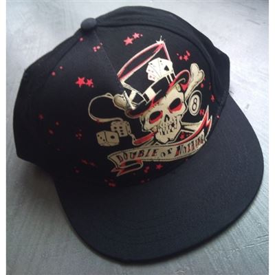 casquette noir rockabilly crane poker double or nothing