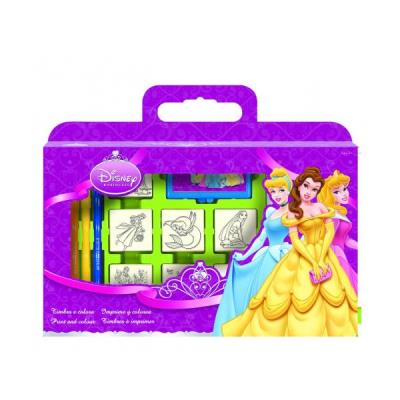 MULTIPRINT - Valisette 7 tampons disney princesses