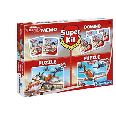 Clementoni - 0602011 - malette de jeu - planes super - kit 4 en 1