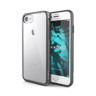 X-Doria Scene - Achterzijde behuizing voor mobiele telefoon - polycarbonaat, rubber - zwart - voor Apple iPhone 7