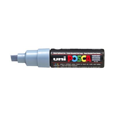 Uni-ball Posca Marqueur pointe large biseautée Gris