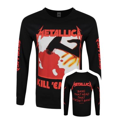 Metallica T-Shirt à manches longues Kill Em All Homme Noir - Taille S