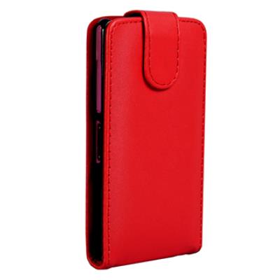 Etui rouge à rabat avec fermeture magnétique pour Sony Xperia Z1