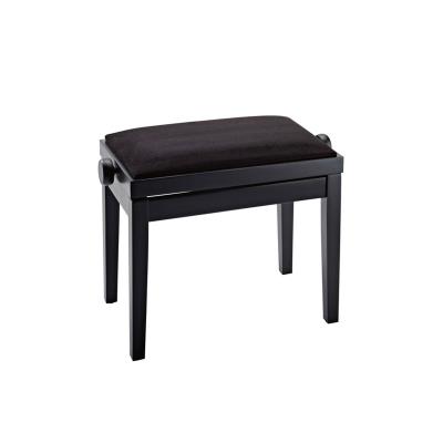 Accessoires claviers K&M BANQUETTE PIANO - BANC FINITION NOIR MAT , SIÈGE VELOURS NOIR Banquettes claviers - pianos