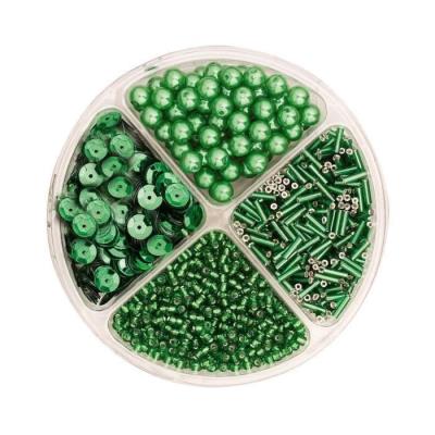 Knorr Prandell Kit Perles Et Paillettes Vert