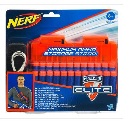 HASBRO - NERF - ELITE - ACCESSOIRES - BANDOLIER ÉLITE PORTE MUNITION AVEC 24 CARTOUCHE