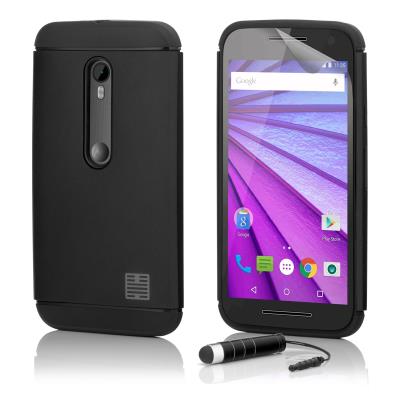 Coque Motorola Moto G4 Play (2016) -SlimArmour- par 32nd® - Noir