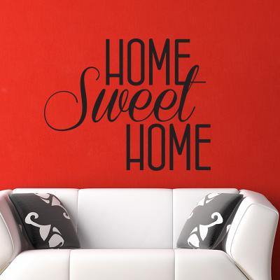 Pick and Stick Sticker Mural Home sweet Home - 50 x 55 cm, Noir