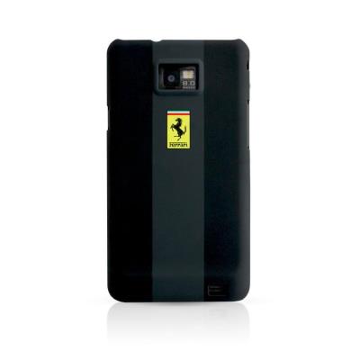 Coque de Protection Rigide FERRARI FEGTG2BL pour Samsung Galaxy S2 - Noir