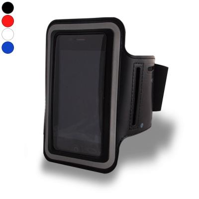 Pochette tactile brassard tour de bras pour iphone et smartphone blanc