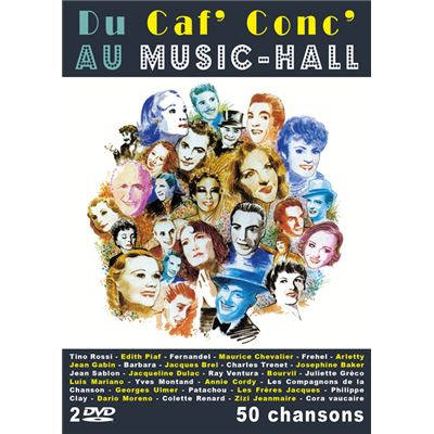 Du Caf' Conc au Music-Hall - 50 chansons - 2 DVD