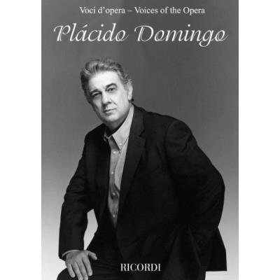 Partitions classique RICORDI VOCI D'OPERA: PLACIDO DOMINGO - CHANT ET PIANO Voix solo, piano
