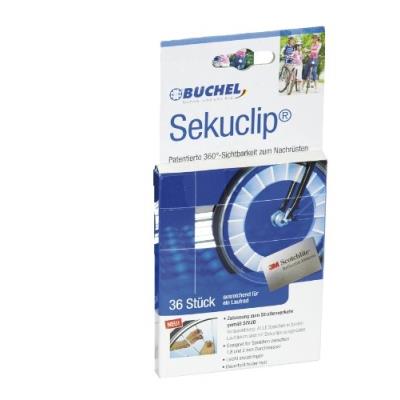Büchel 50103000 pack de 72 réflecteurs de rayons seku clips argent 01
