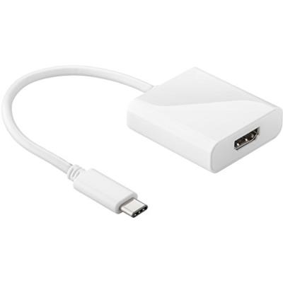 Goobay 66259 Adaptateur USB-C pour Appareil USB-C/HDMI 0,2 m Blanc