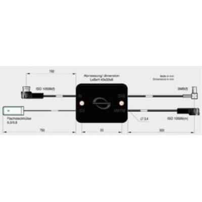 Antenne bad blankenburg abb rundfunkverstärker + splitter am fm iso(m) u. dab+ smb(f) 4726.02