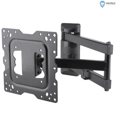4World Support Mural Pour Écran Lcd 15-37  Vesa 75 100 200 Inclinable   Pivotant Charge 40 Kg Blk 10093