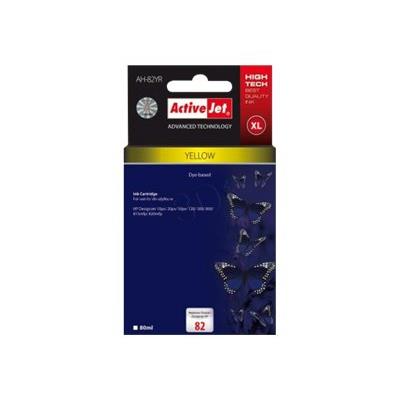 ActiveJet AH-82YR Premium version - inktgeel - refurbished - inktcartridge (alternatief voor: HP 82)
