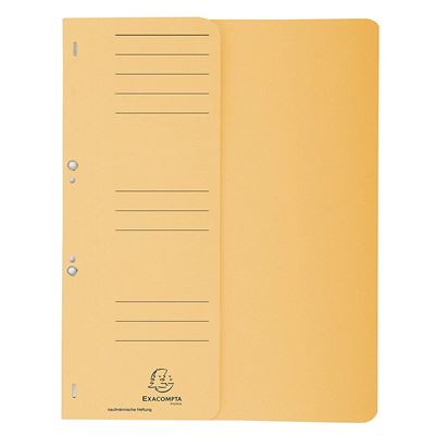 Exacompta 351604b ösenhefter (de recyclage carton, halbem Rabat avant étiquette, DIN A4) Jaune