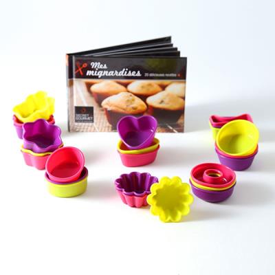 Coffret Mini Moules - Black White - 24 Pièces - Silicone